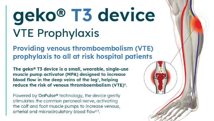 Firstkind Ltd geko® VTE Prophylaxis brochure image Firstkind Ltd geko® VTE Prophylaxis brochure